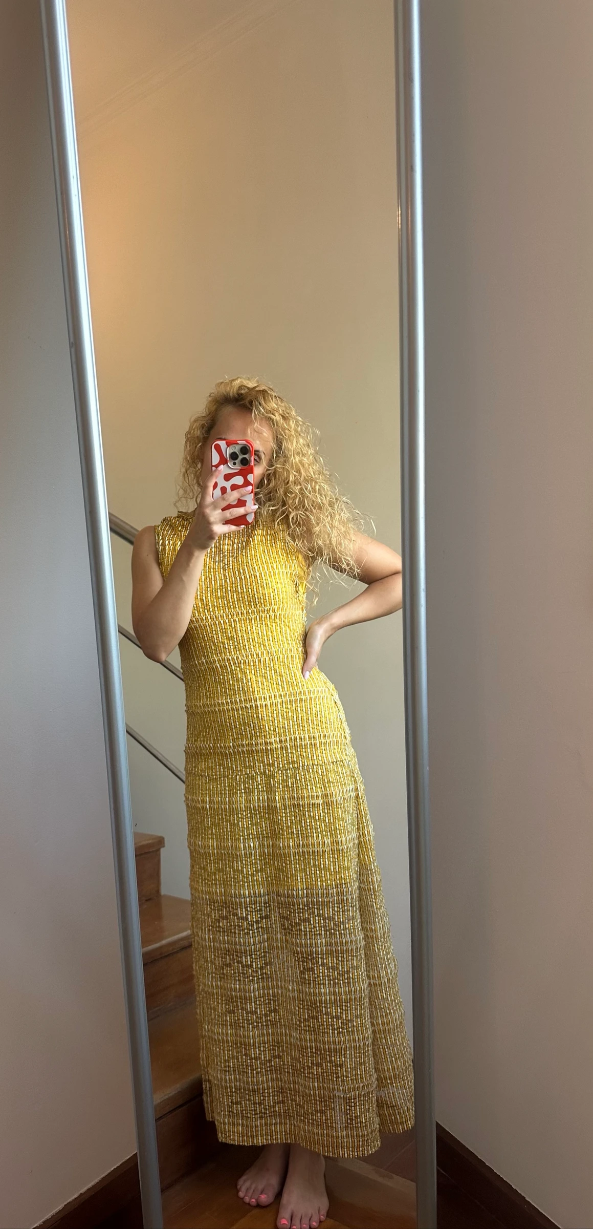 Vestido zara amarelo 
